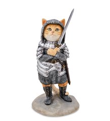 WS-1241/ 3 Статуетка "Сер Пусілот - котячий лицар", 14 см