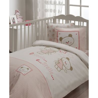 Дитячий набір в ліжечко для немовлят Karaca Home - Stella рожеве (7 предметів)