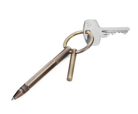 Ручка-брелок Troika Micro Construction Pro золотая