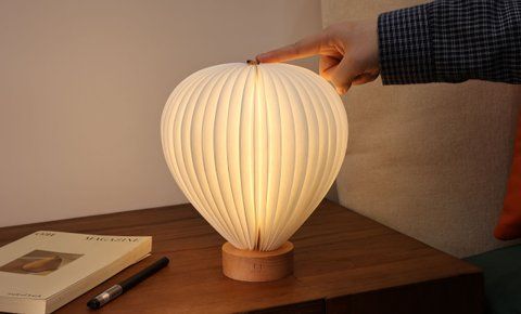 Светильник на аккумуляторе Gingko Aeris, натуральный бук G070BE