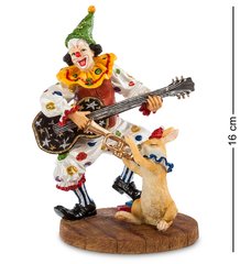 WS-676 Статуэтка "Клоун с гитарой", 12*9*15,5 см