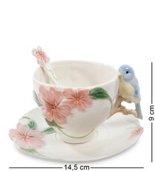 CMS-54/ 1 Чайная пара "Голубая птица Счастья" 11см (Pavone)