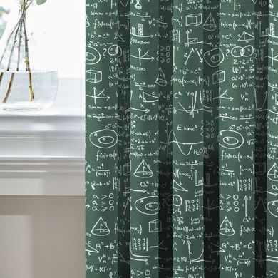 Комплект Декоративных Штор с принтом Испания Геометрия Зеленый, арт. MG-140373