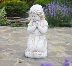 Садова фігура Дитина молиться на колінах 33x32x54.5 см ССП12092-1 Крем