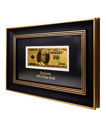 HB-077 Панно "Банкнота 100 USD (долар) США", 35*25 см