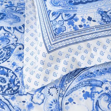 Постельное белье Karaca Home ранфорс - Bellance mavi голубой полуторный