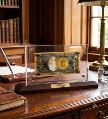 HB-049 "Банкнота ONE HUNDRED BITCOIN"