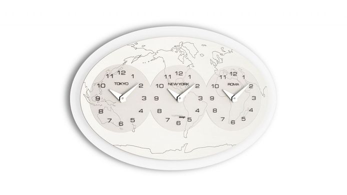 Часы настенные "Tre Ore Nel Mondo" большие 72x44,7 см