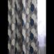 Штори з тефлоновим просоченням Туреччина MacroHorizon Доріжка з листя Синій, 170*135 см (2 шт.)