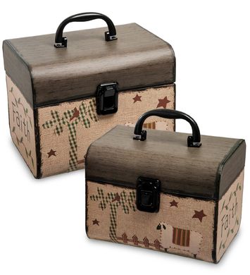 Подарочная упаковка WG-38 Набор коробок из 2шт "Сундук" - Вариант A (AE-301091)