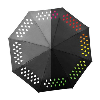 Компактный зонт-хамелеон, меняющий цвет от воды