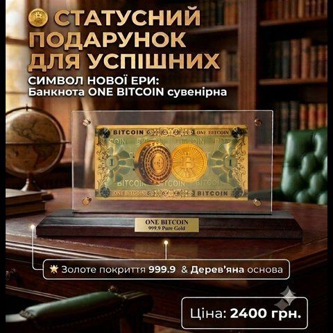 HB-048 "Банкнота ONE BITCOIN"