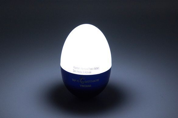 Світильник-нічник Troika Eggtivate, з датчиком вібрації, синій, Синій
