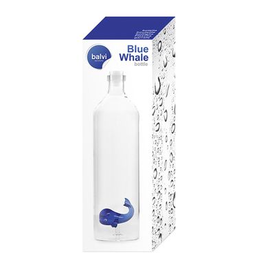 Бутылка Balvi Blue Whale из боросиликатного стекла