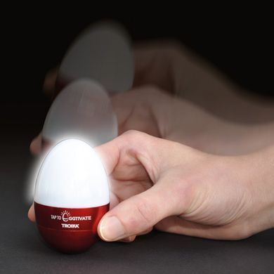 Світильник-нічник Troika Eggtivate, з датчиком вібрації, червоний, Червоний