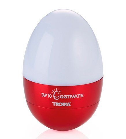 Світильник-нічник Troika Eggtivate, з датчиком вібрації, червоний, Червоний