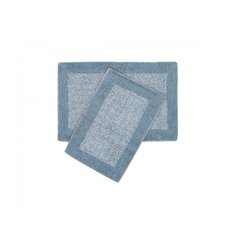 Набір килимків Shalla-Fabio mavi блакитний 40*60+50*80