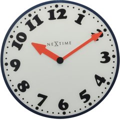 Настінний годинник "Boy" з червоними стрілками Ø43 см