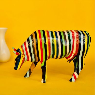 Колекційна статуетка корова "Striped", Size L, 30*9*20 см