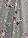 Шторы с тефлоновой пропиткой Турция MacroHorizon Весенние цветы Серый, 170*135 см (2 шт.)