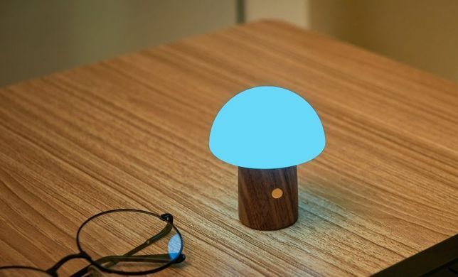 Світильник на акумуляторі Gingko Alice Mushroom Lamp Mini, горіх | G022WT2