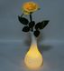 LP-09 Роза в вазочці з LED-підсвіткою, Жовтий