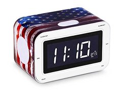 Радіоприймач з будильником "США" 16х10 см, 16*10 см