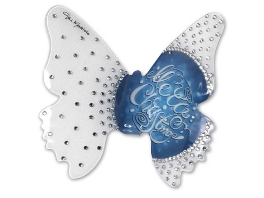Статуетка "Метелик "Новорічний синій мотив" середня
