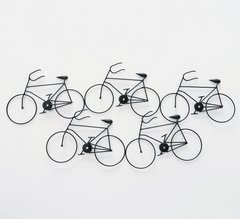 Настенная фигура Велосипеды W 76 см, L 2 см металл 2003165, Черный, 76*2