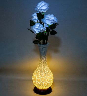 LP-07 Букет роз с LED-подсветкой, Белый