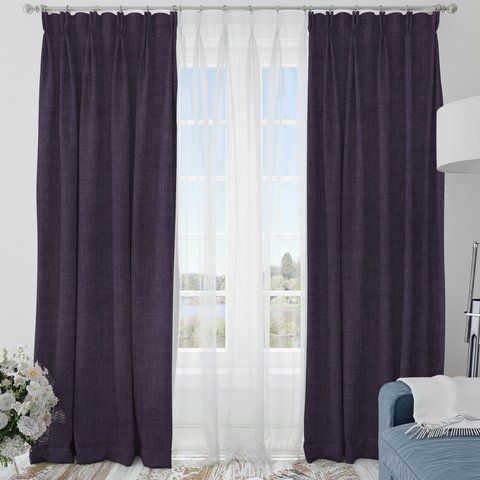 Комплект Штор BlackOut Рогожка Фиолет, арт. MG-155820, 170*135 см (2 шт.)