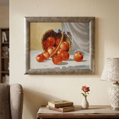 Гобеленова картина в рамці &laquo;Фрукти в кошику&raquo; 49&times;39,5 см, 49*39,5 см, 53,5*42,5 см