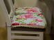 Подушка на стілець із мереживом на блискавці Трапеція 31*42 см, MacroHorizon, Bella Rose