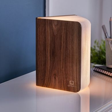 Світильник-книга на акумуляторі Smart Book, дерево горіх