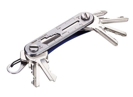 Брелок із ключами Troika Clever Key, синій, Синій, 9.5 х 2.3 см