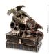 WS-919 Статуэтка "Драконы на черепе и книгах", 15,5 см