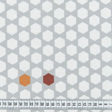 Скатерть MacroHorizon Геометрия Серый с акриловым покрытием водоотталкивающая (MG-164643)