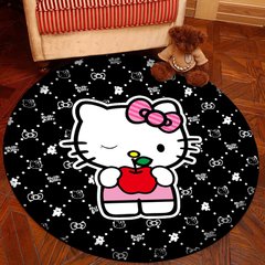Коврик в детскую комнату круглый Homytex Hello Kitty