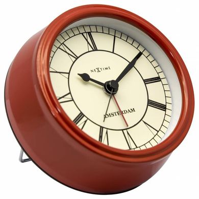 Часы настольные "Small Amsterdam Red" ø11 см