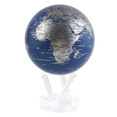 Гіро-глобус Solar Globe "Політична карта" 11,4 см сріблястий (MG-45-BSE), 11,4 см