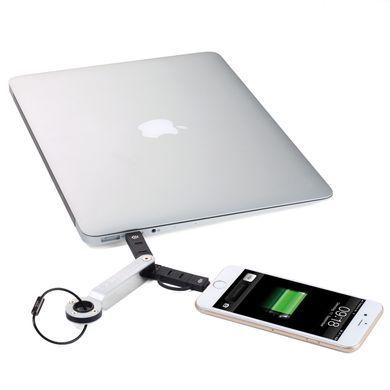 Брелок-адаптер Troika "WALKER" USB/Micro USB, Червоний