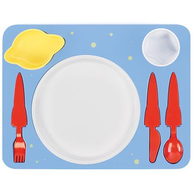 Набор детской посуды для обеда, голубой