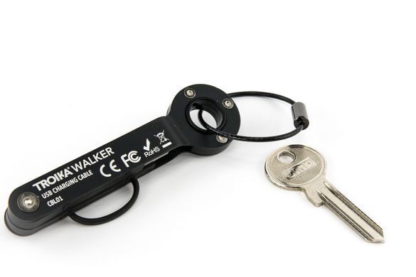 Брелок-адаптер Troika "WALKER" USB/Micro USB, Червоний
