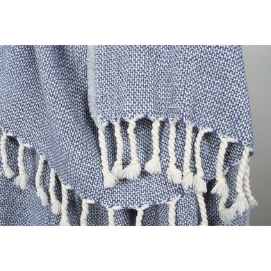 Плед-накидка Barine - Wool Basket indigo синий 120*175