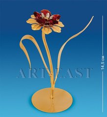 AR-4318/1 Фігурка "Квітка з двома листочками" з цв.кр. (Юніон)