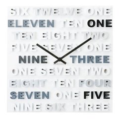 Настінний годинник "One Two Three" 35х35 см