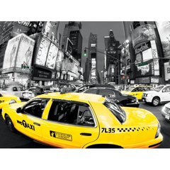 Фотокартина Yellow Cabs 60 х 80 см, 60*80 см