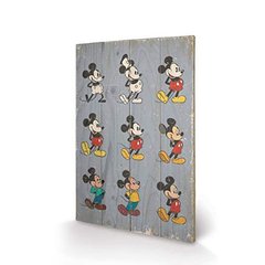 Постер деревянный "Mickey Mouse " 40 х 59 см, 40 х 59 х 1,3 см