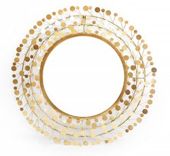 Декоративне дзеркало зі скла і металу в золоті 98043