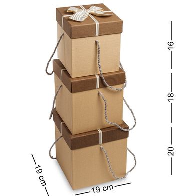 Подарочная упаковка WG-21 Набор коробок из 3шт - Вариант A (AE-301074)
